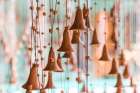 Cuba, Trinidad. La Casa del Alfarero Family Santander, pottery making. Terra cotta bells. Art Print